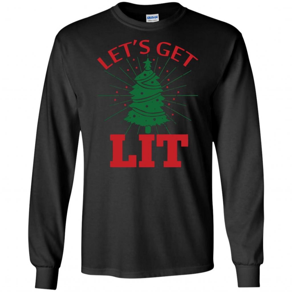Get Lit Christmas Shirt - 10% Off - FavorMerch