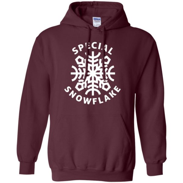 special snowflake hoodie - maroon