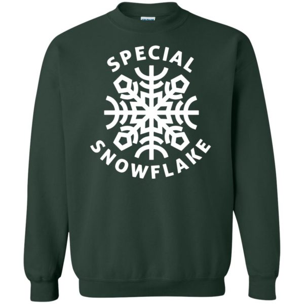 special snowflake sweatshirt - forest green