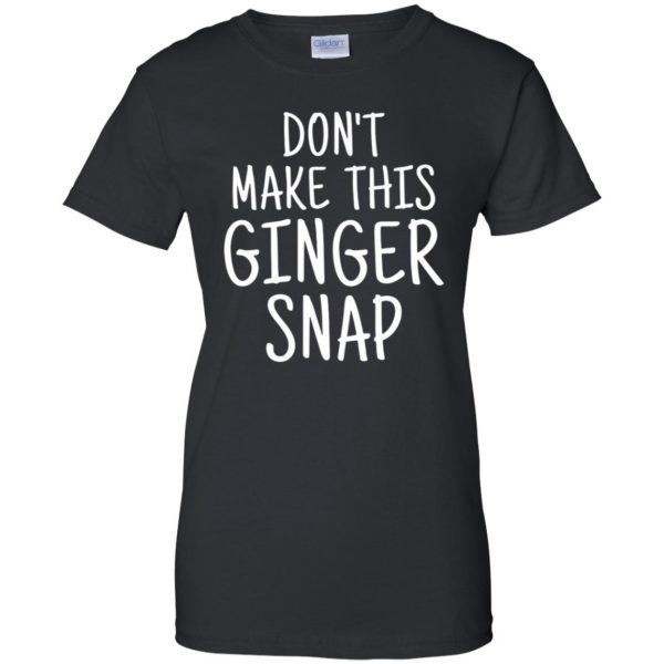 ginger snap womens t shirt - lady t shirt - black