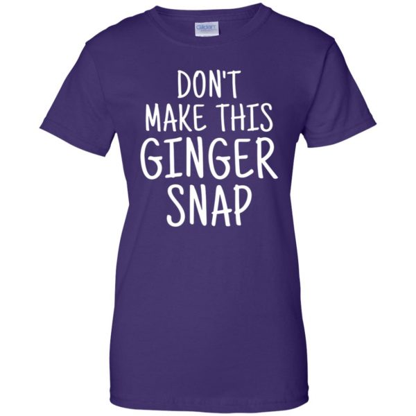 ginger snap womens t shirt - lady t shirt - purple