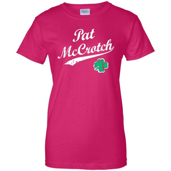 pat mccrotch womens t shirt - lady t shirt - pink heliconia