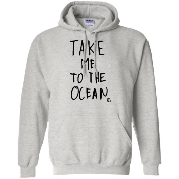 take me to the ocean hoodie - ash