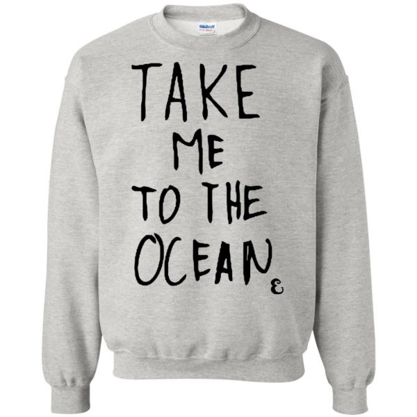 take me to the ocean sweatshirt - ash