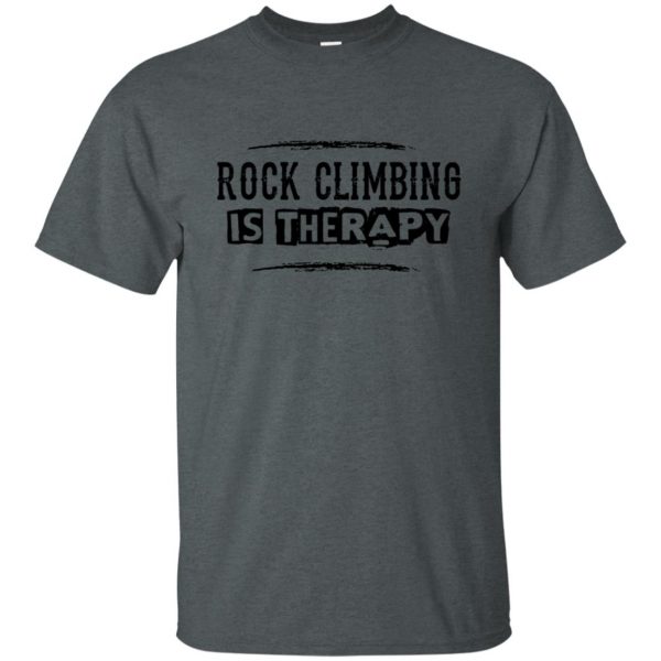 funny rock climbing t shirt - dark heather