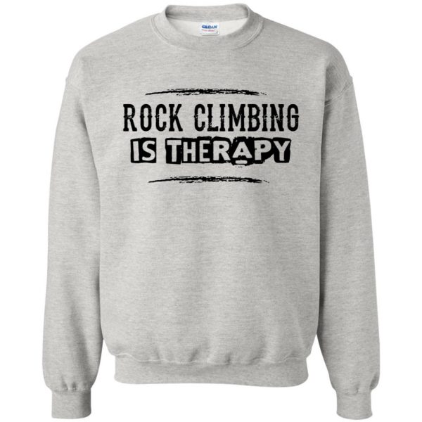 funny rock climbing sweatshirt - ash