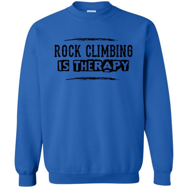 funny rock climbing sweatshirt - royal blue