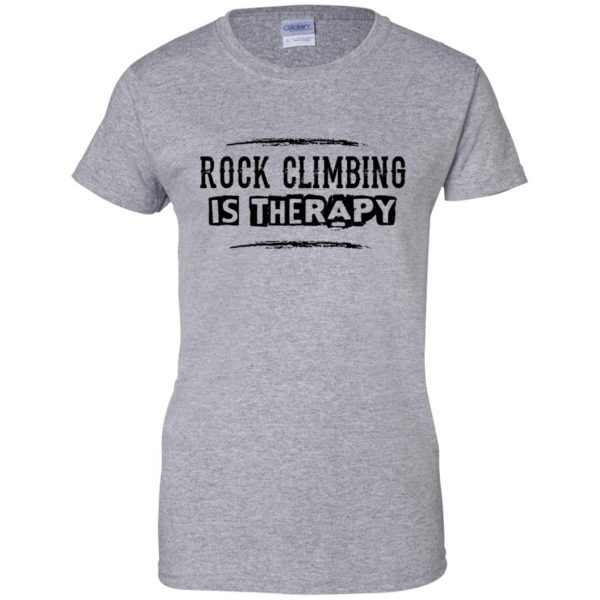 funny rock climbing womens t shirt - lady t shirt - sport grey