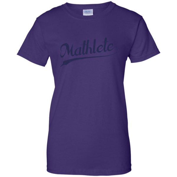 mathlete womens t shirt - lady t shirt - purple