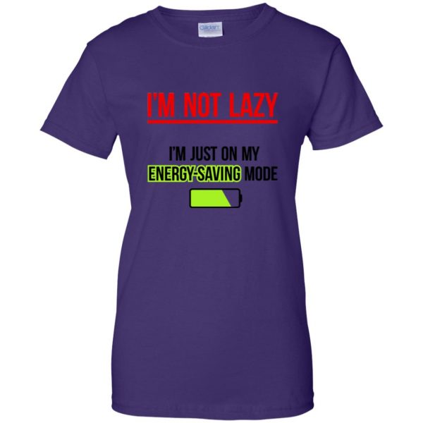 im not lazy womens t shirt - lady t shirt - purple