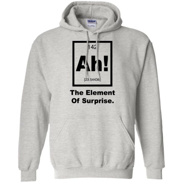 ah the element of surprise hoodie - ash