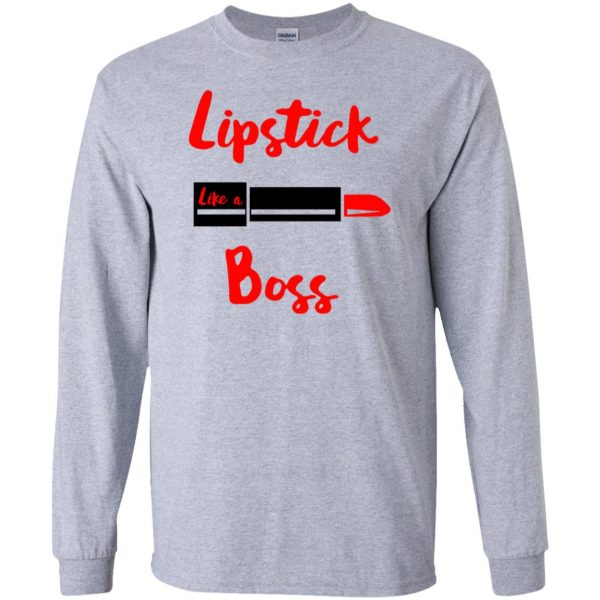 lipstick long sleeve - sport grey