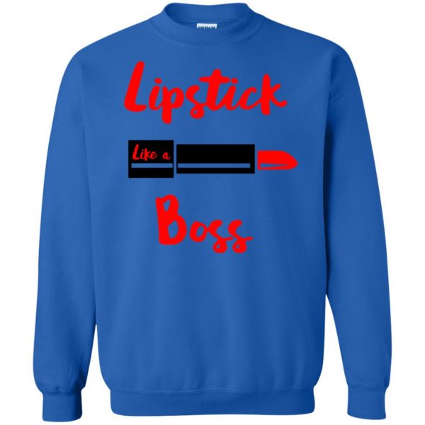 lipstick sweatshirt - royal blue