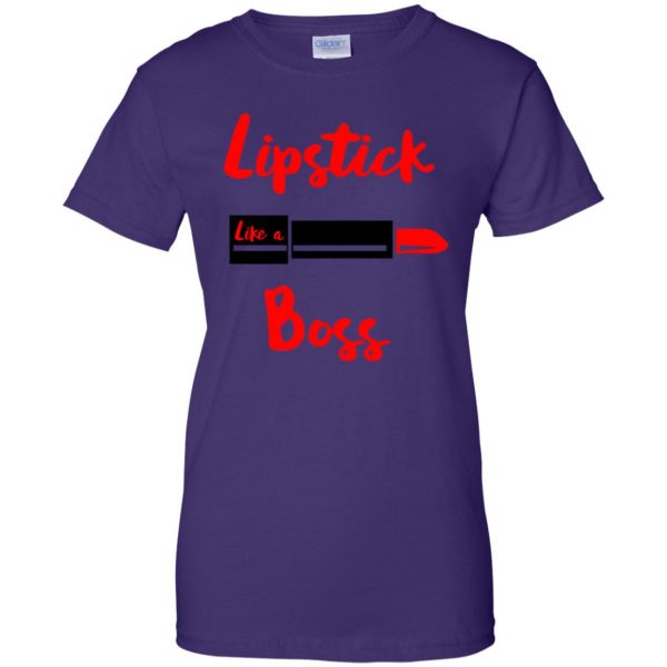 lipstick womens t shirt - lady t shirt - purple
