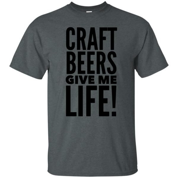 craft beer t shirt - dark heather