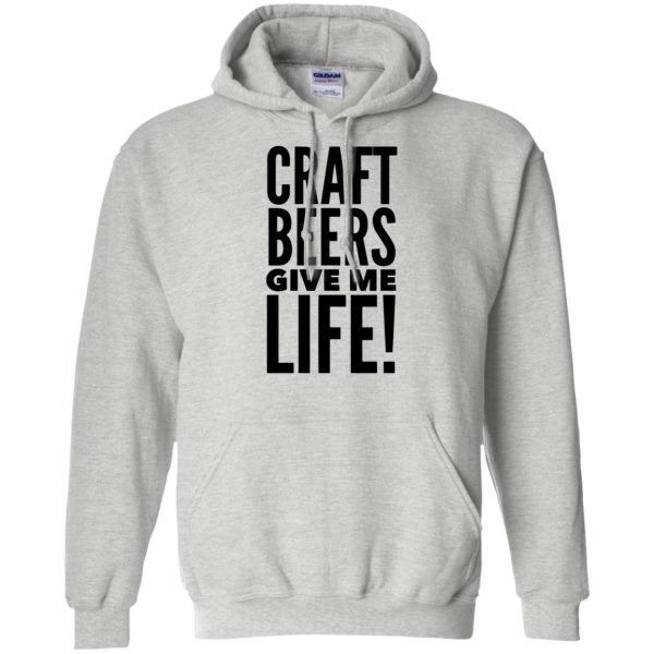 craft beer hoodie - ash