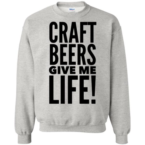 craft beer sweatshirt - ash