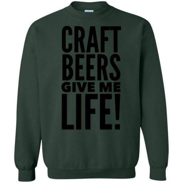 craft beer sweatshirt - forest green