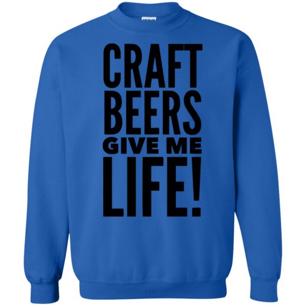 craft beer sweatshirt - royal blue