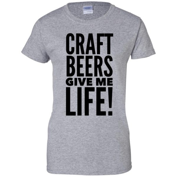 craft beer womens t shirt - lady t shirt - sport grey