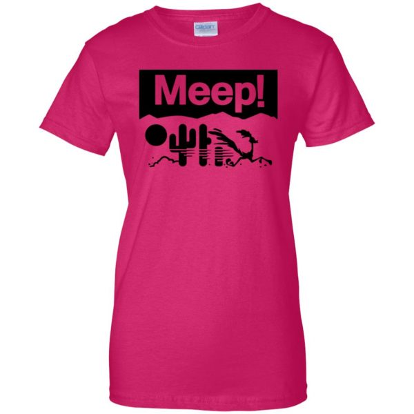 meeps womens t shirt - lady t shirt - pink heliconia