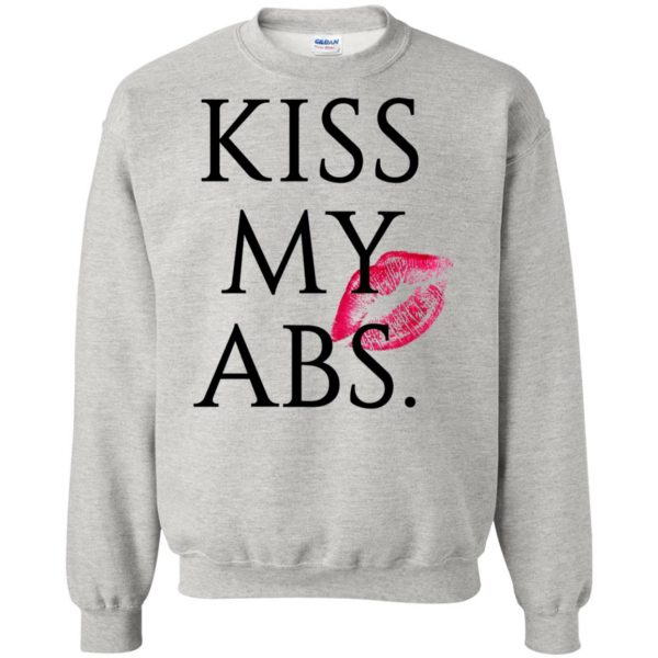 kiss my abs sweatshirt - ash