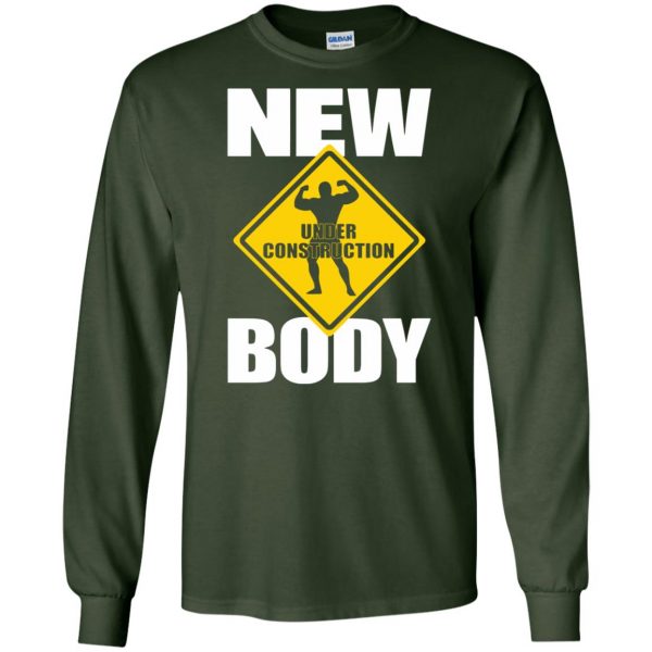 under construction long sleeve - forest green