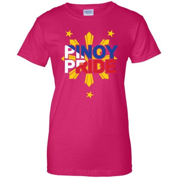 pinoy womens t shirt - lady t shirt - pink heliconia
