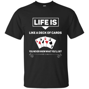 funny poker t shirts - black