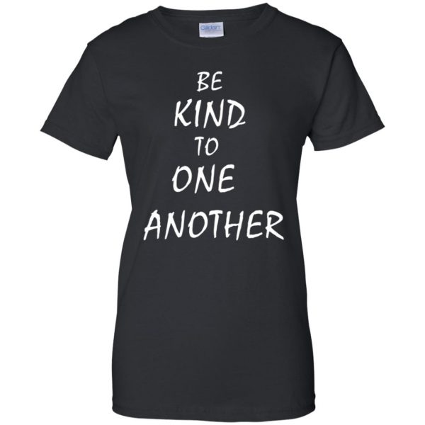 be kind to one another womens t shirt - lady t shirt - black