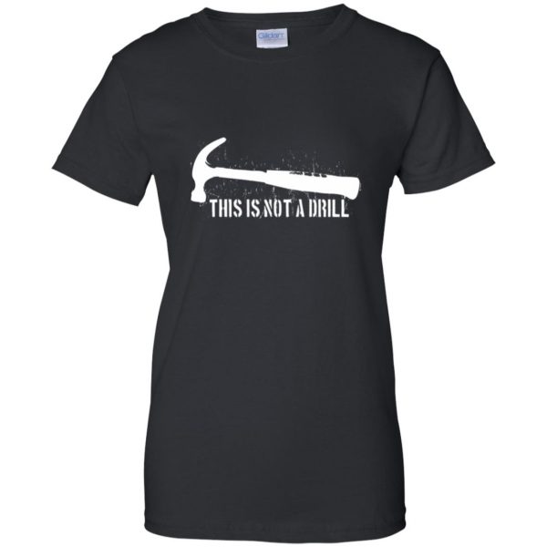 this is not a drill womens t shirt - lady t shirt - black