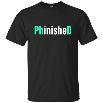 phinished t shirt - black