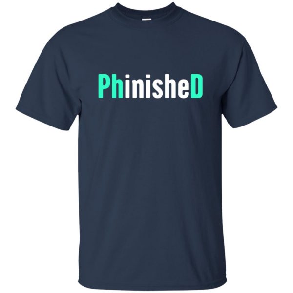 phinished t shirt - navy blue