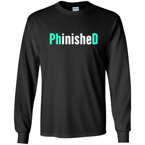 phinished long sleeve - black