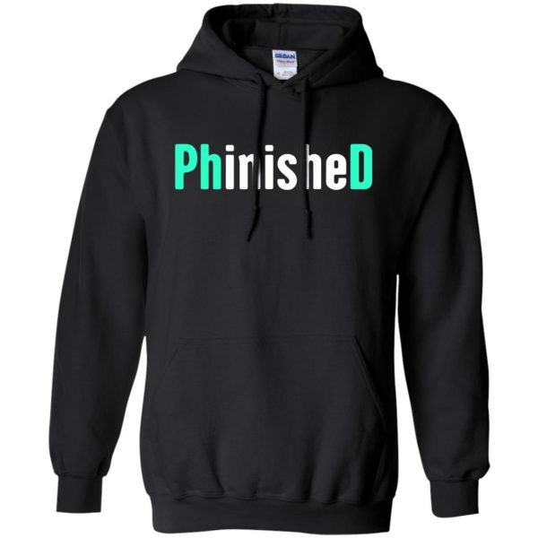 phinished hoodie - black