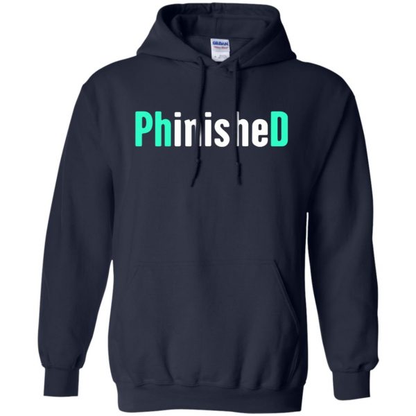 phinished hoodie - navy blue