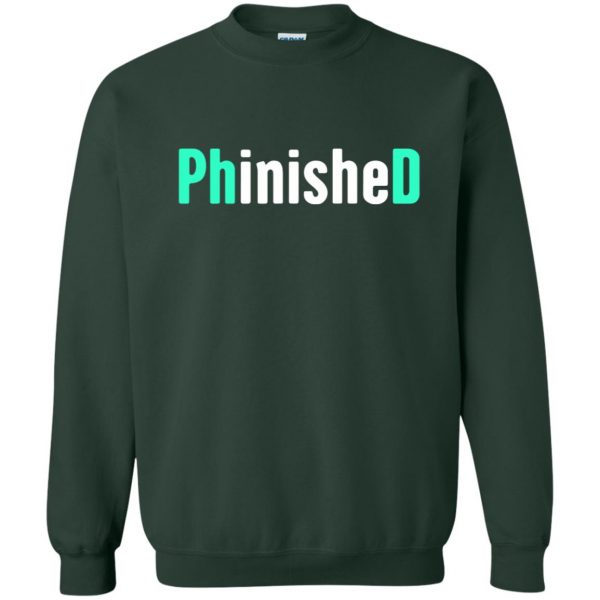 phinished sweatshirt - forest green