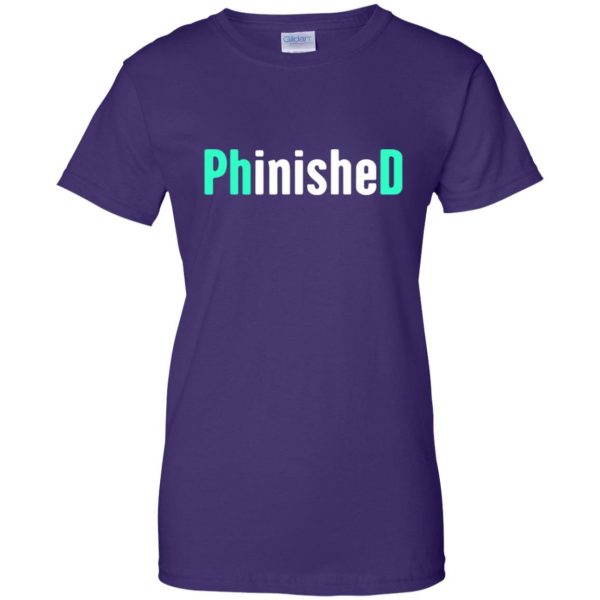 phinished womens t shirt - lady t shirt - purple