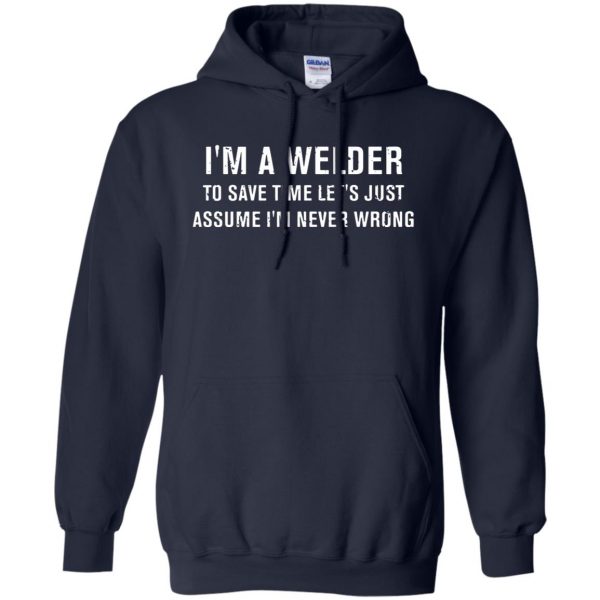 I'm A Welder hoodie - navy blue