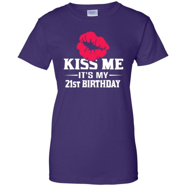 funny 21st birthday womens t shirt - lady t shirt - purple