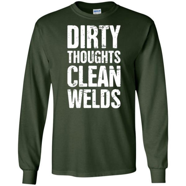 Funny Welder Quote long sleeve - forest green