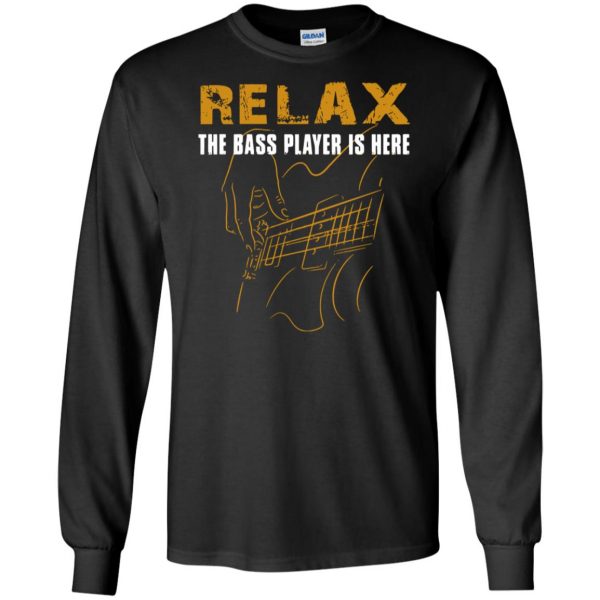 Relax The Bass Player Is Here long sleeve - black