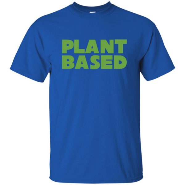 plant based t shirt - royal blue