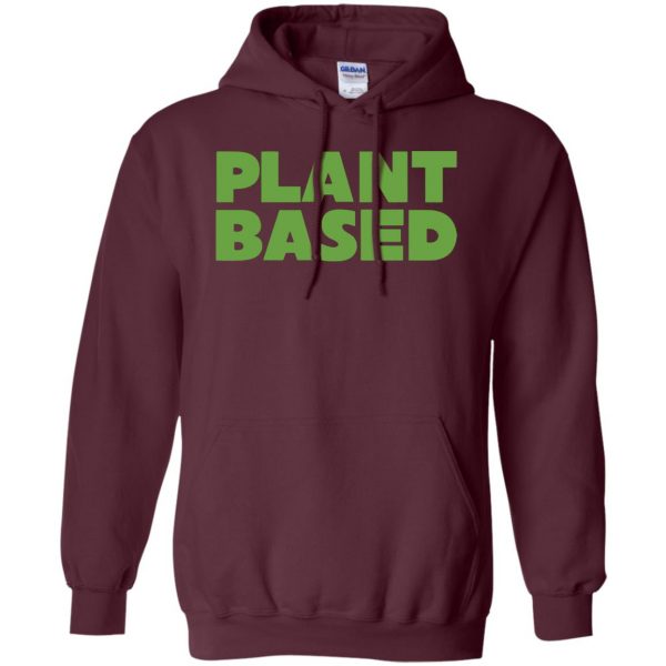 plant based hoodie - maroon