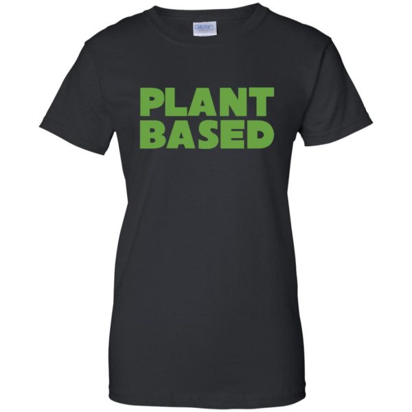plant based womens t shirt - lady t shirt - black