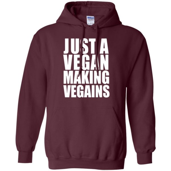 vegan workout hoodie - maroon