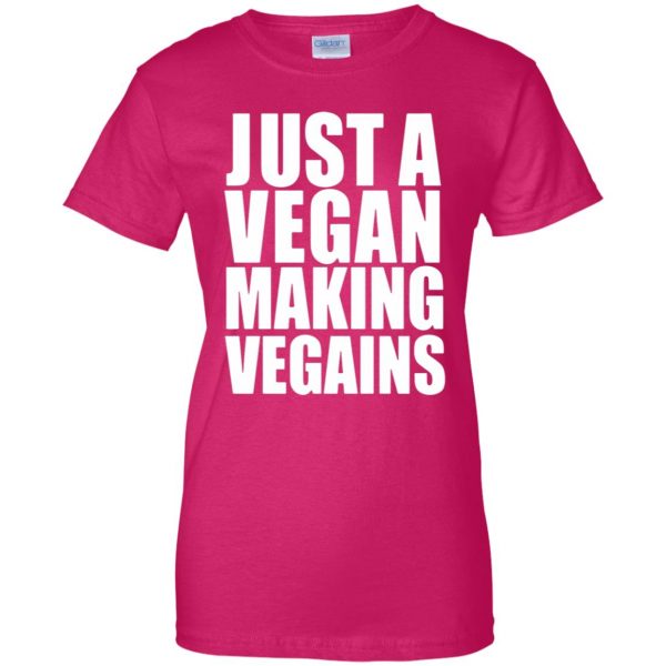 vegan workout womens t shirt - lady t shirt - pink heliconia