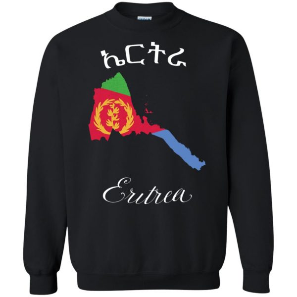 eritrean sweatshirt - black