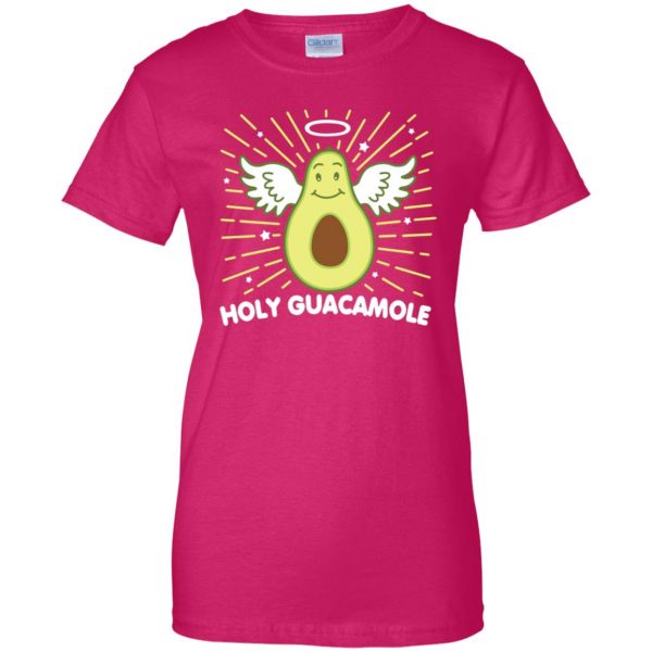 holy guacamole sweatshirt womens t shirt - lady t shirt - pink heliconia
