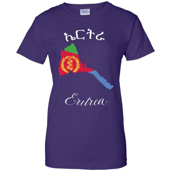 eritrean womens t shirt - lady t shirt - purple